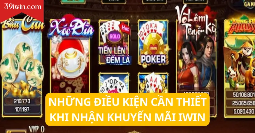 Những điều kiện cần thiết khi nhận khuyến mãi iWin