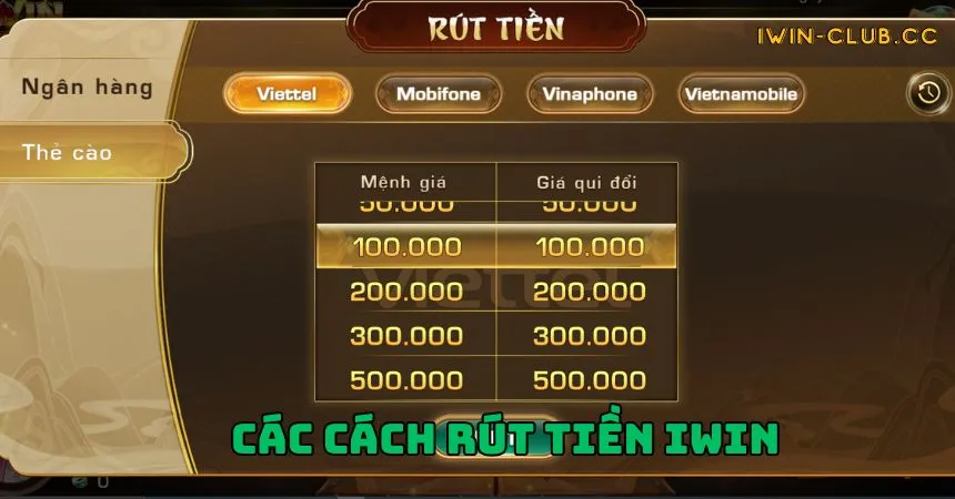 Thao tác tiến hành rút tiền iWin nhanh cho người mới