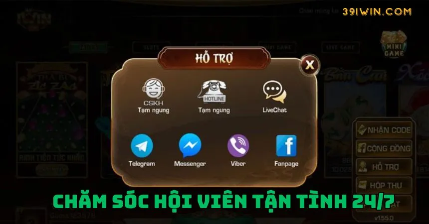 Dịch vụ chăm sóc cược thủ tại iWin tận tình và tâm huyết